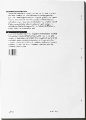 Back cover of zweikommasieben #14