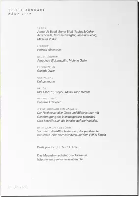 Back cover of zweikommasieben #3