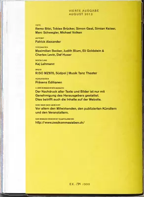 Back cover of zweikommasieben #4