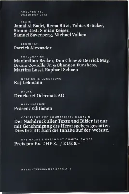 Back cover of zweikommasieben #5
