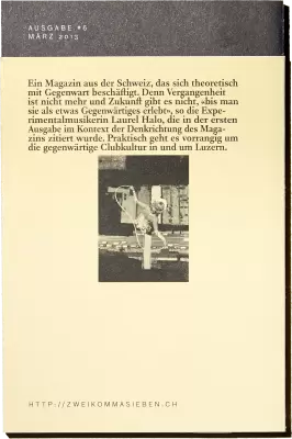 Back cover of zweikommasieben #6