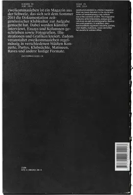 Back cover of zweikommasieben #9